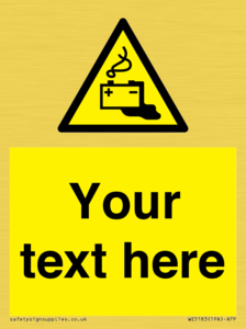 Custom Battery Charging Sign